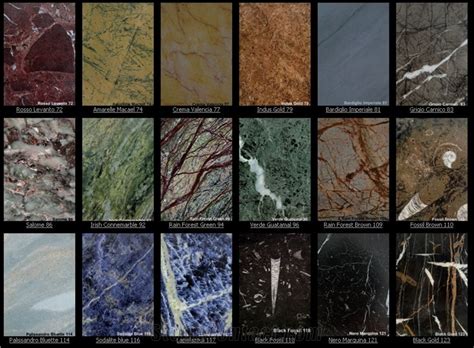 Marble Colour Range From Australia
