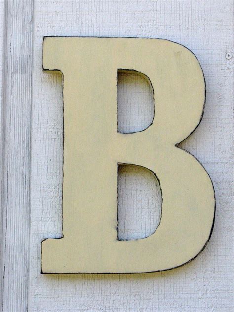 Wooden Letters Rustic Letter Home Decor Distressed Painted - Decoratorist - #37798