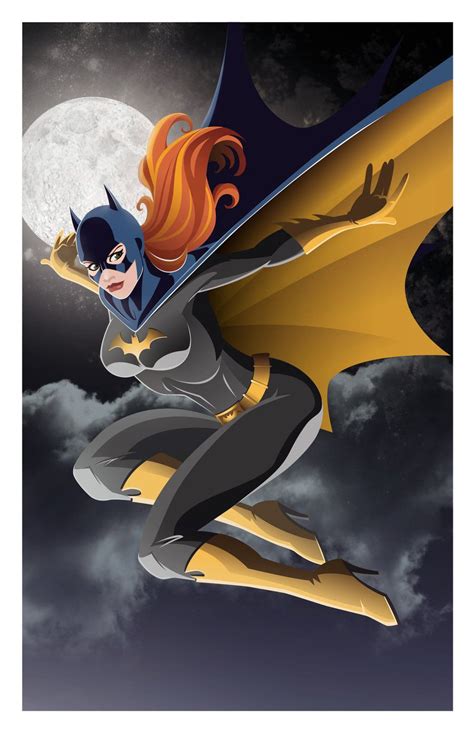 Batgirl In Flight Colored By Jamiefayx On Deviantart Batgirl Comic