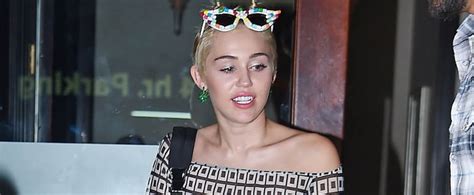 Miley Cyrus Nude At New York Fashion Week 2014 Pictures Popsugar