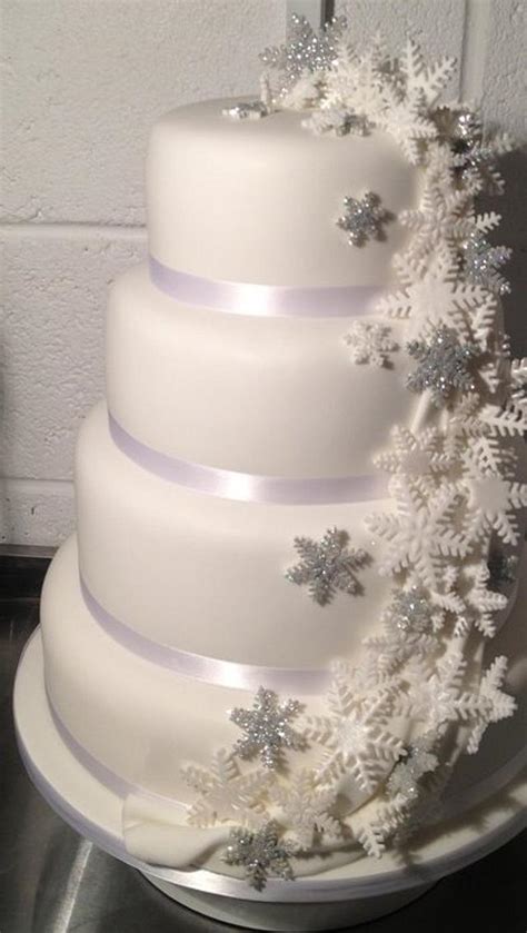 snowflake wedding cake cake by symphony in sugar cakesdecor