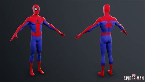 Ps4 Marvel Spider Man Into The Spider Verse Suit By Crazy31139 On