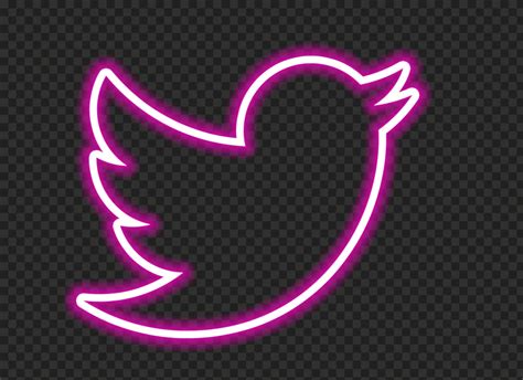 Hd Pink Neon Twitter Aesthetic Logo Png Citypng