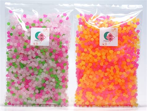 Mayca Konpeito Crystal Japanese Tiny Sugar Candy Big Bag Set Total 1000g 22 Lbs