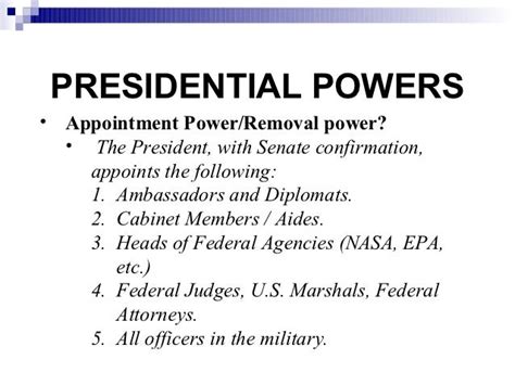 Presidentialpowers