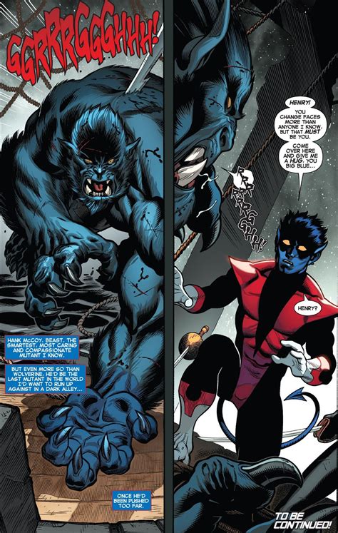 Amazing X Men Beast And Nightcrawler Nightcrawler