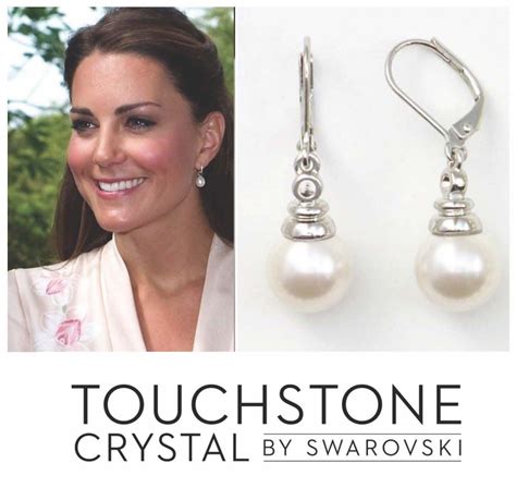 Get Kate Middleton Royal Look At Touchstone Crystal Cream Pearl Drop