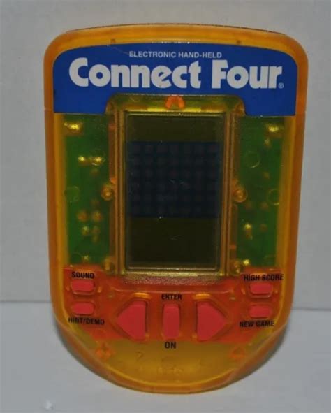Vintage Connect Four Electronic Hand Held Travel Game 999 Picclick