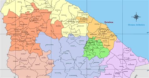 Mapa Político Do Ceará