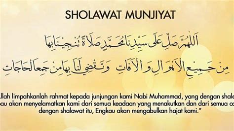 Lirik Lagu Sholawat Munjiyat Doa Meminta Keselamatan Lengkap Tulisan