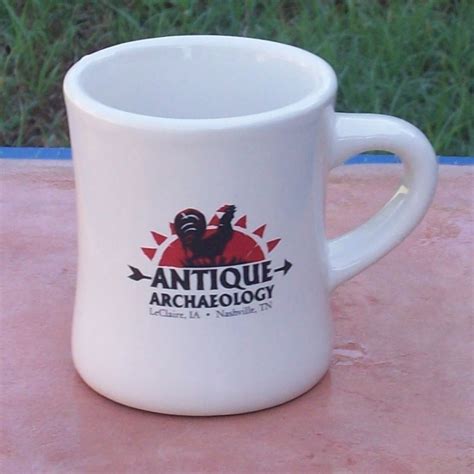 American Pickers Antique Archaeology Diner Style Logo Coffee Mug Natural Ceramic Antique