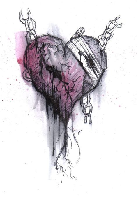Emo Heart Drawings Emo By Crypticninjafangirl With Images Heart