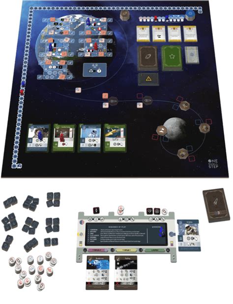Space Race Board Game One Small Step Passes 400 Kickstarter Funding