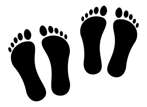 Human Footprint Template Printable Free