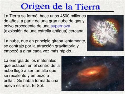 Ppt Origen De La Tierra Y Su Estructura Interna Powerpoint