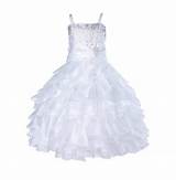 Pictures of White Flower Girl Dress Size 14