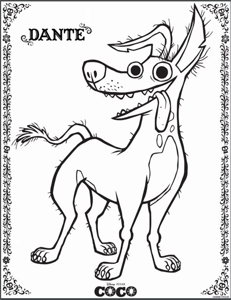 Coco coloring pages for kids. Printable Disney Coco Coloring Pages
