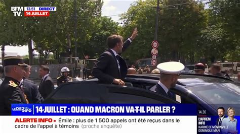Défilé Du 14 Juillet Emmanuel Macron A Quitté Les Champs Élysées