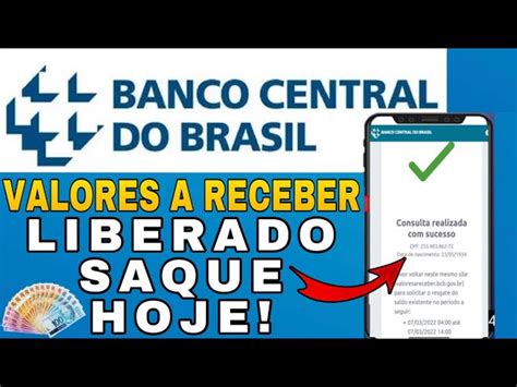 Banco Central Libera Novo Site Para Consulta De Valores A Receber Pelo