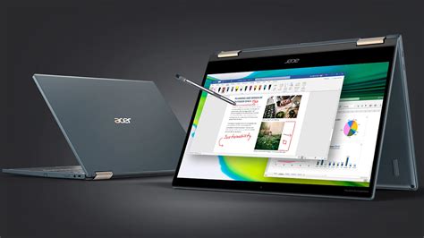 La Computadora Portátil Acer Spin 7 5g Con Snapdragon 8cx Gen 2 Soc Se