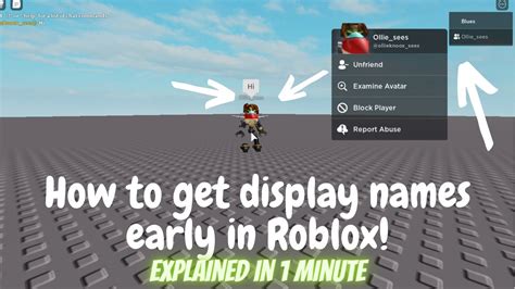 How To Get A Display Names Early In Roblox Youtube