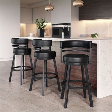 Standard bar stools are 20 to 32 inches tall which can be paired with table heights between 41 to 43 inches. Chamisa Swivel Bar & Counter Stool in 2020 | Counter ...