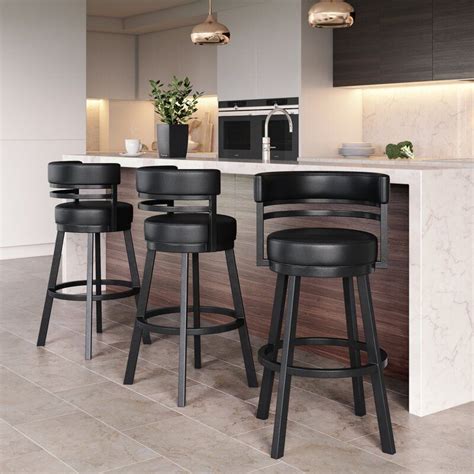 A standard kitchen island is usually 36 inches high. Chamisa Swivel Bar & Counter Stool in 2020 | Counter ...