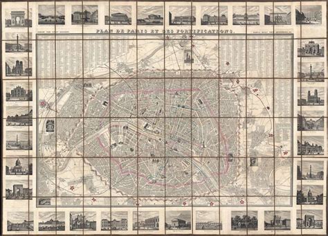 Plan De Paris Et Ses Fortifications Geographicus Rare Antique Maps