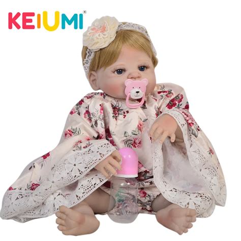 Keiumi 23 Inch Lifelike Reborn Dolls Full Vinyl Silicone Fashion