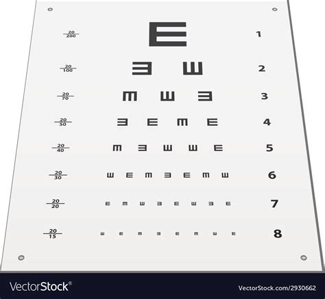 Standard Snellen Eye Chart Labb By Ag