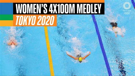 Swimming Women S 4x100m Medley Relay Final Tokyo 2020 Replays Youtube