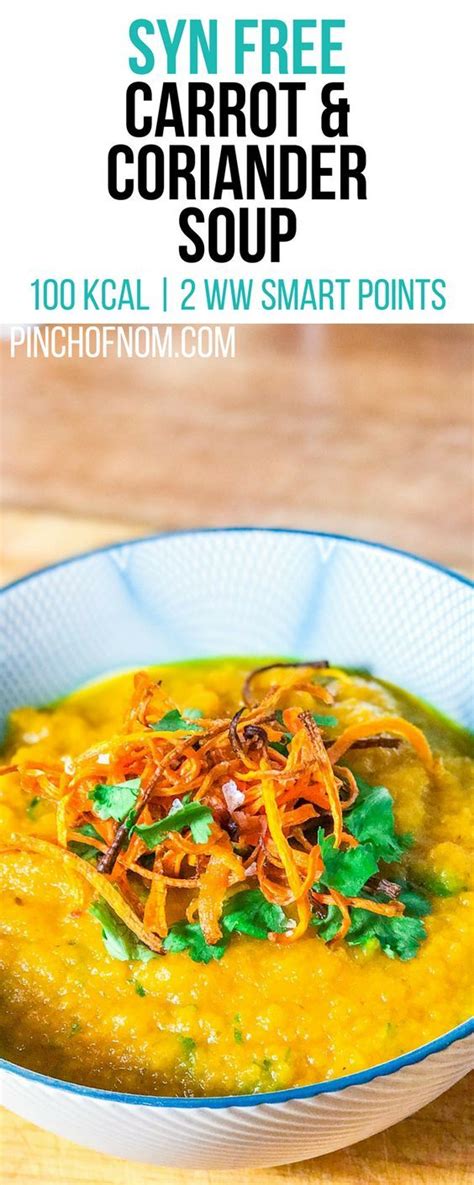 All of these picks are lower in sodium sodium and chock full of veggies. Syn Free Carrot and Coriander Soup | Pinch Of Nom Slimming World Recipes 100 kcal | Syn … (With ...