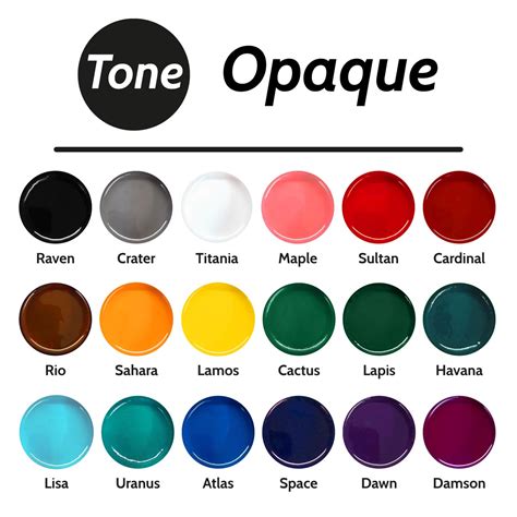 Tone Opaque Epoxy Pigments Bestista