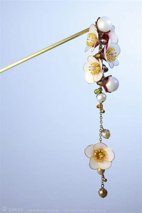 The Traditional Japanese Kanzashi Hairpin Is Usually An Elaborate