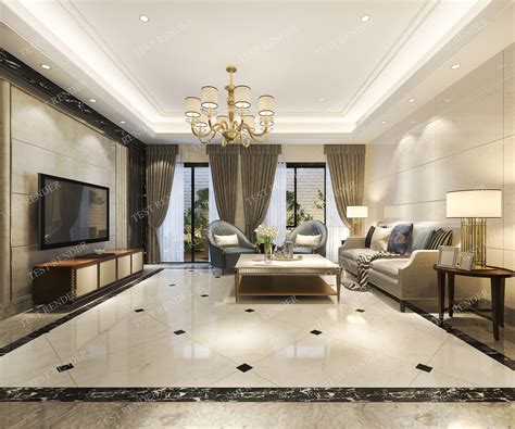 3d-model-european-modern-living-room-with-luxury-design