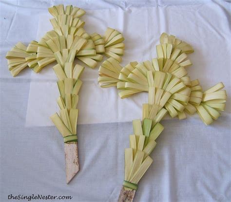 The Single Nester Hand Made Palm Crosses Palm Sunday Crafts Palm