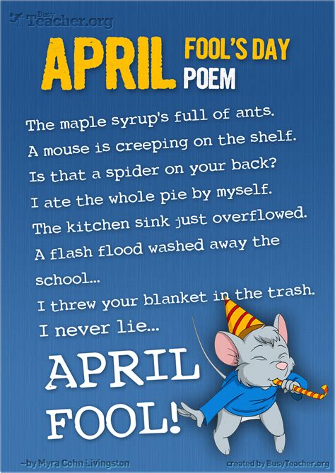April Fools Day Poem Poster