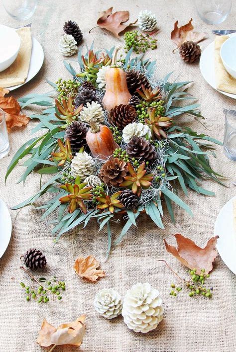 20 Beautiful Thanksgiving And Christmas Centrepieces And Decorations Pine
