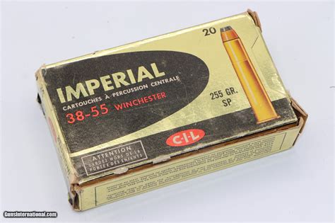 Cil Imperial 38 55 Winchester Center Fire Cartridges Full Box 20