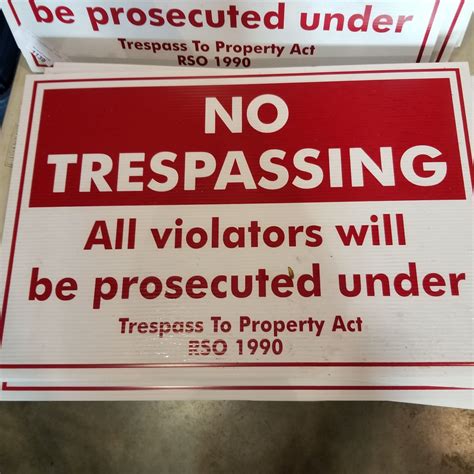 Lot Of No Trespassing Signs