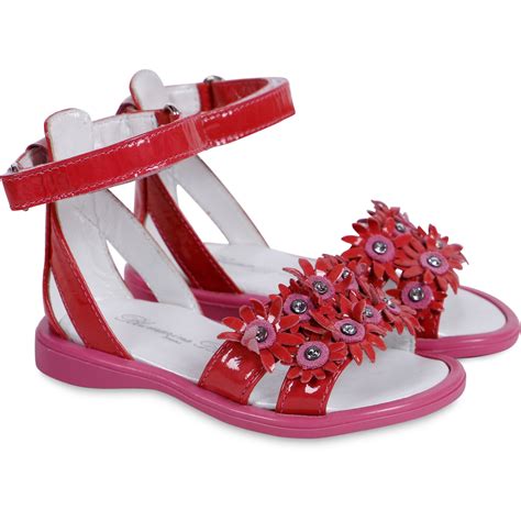 Miss Blumarine Girls Sandals In Red Bambinifashion