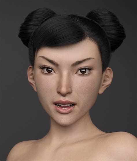 Huang Rong Hd With Hairs For Genesis 8 Female Free Daz 3d Models