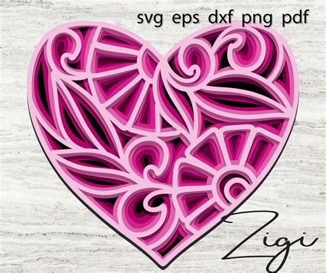 55 Layered Mandala Heart Svg Download Free Svg Cut Files And Designs