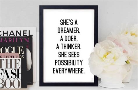 Items Similar To Shes A Dreamer A Doer A Thinker She Sees