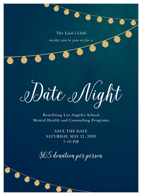 Date Night Invite Template Printable Word Searches