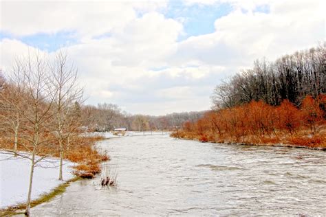 Winter River Landscape Free Stock Photo Public Domain Pictures