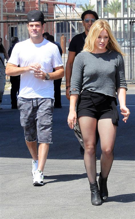 Hilary Duff Receives A Visit From Ex Mike Comrie On Set Of Music Video E News