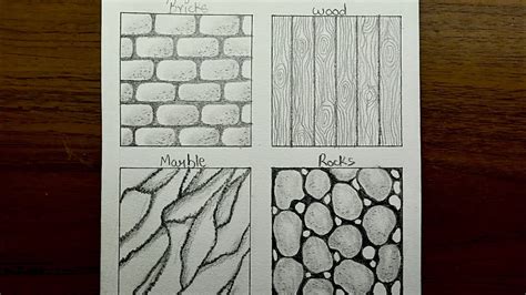 Stone Texture Drawing