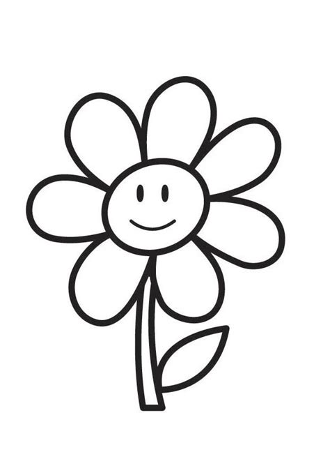 Fiore grande e piccolo fiore. Disegno da colorare fiore - Disegni Da Colorare E Stampare ...