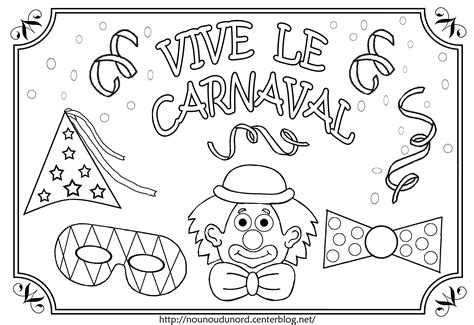 Sélection De Dessins De Coloriage Carnaval à Imprimer Sur
